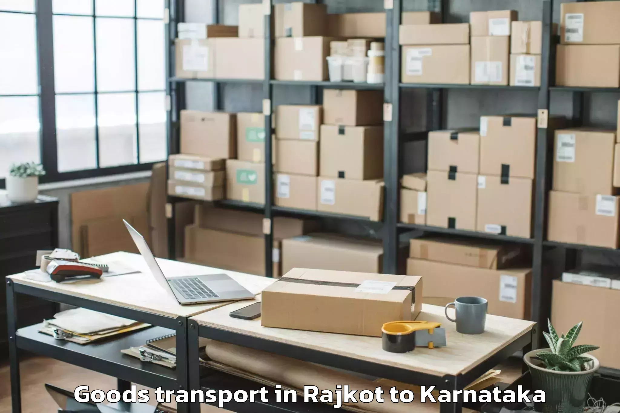 Book Rajkot to New Mangaluru Port Trust Goods Transport